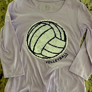 Justice flip shirt size 14/16